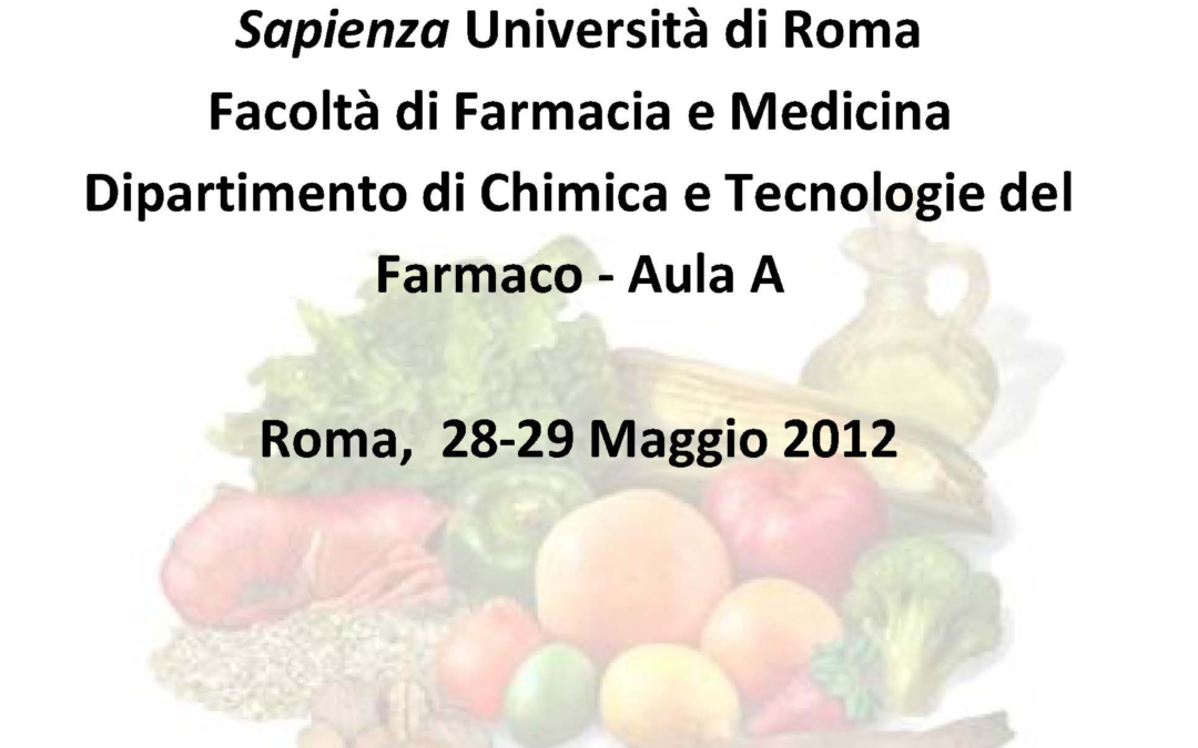 III Workshop – Applicazioni della Risonanza Magnetica nella Scienza degli Alimenti – Roma 28-29 Maggio 2012