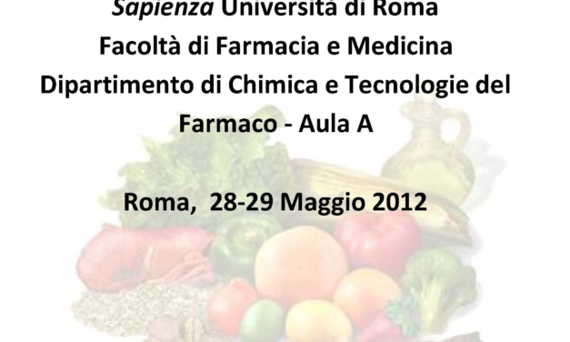 III Workshop – Applicazioni della Risonanza Magnetica nella Scienza degli Alimenti – Roma 28-29 Maggio 2012