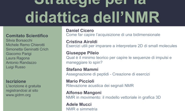 GIDRM DAY – Strategie per la didattica dell’NMR